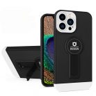 Husa Apple iPhone 11 Pro, Armor Design, functie stand, insertie metalica pentru suport auto magnetic, negru/alb