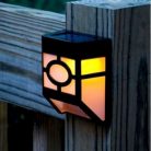 Lampa solara cu senzor geometric, IP65, lumina alb cald