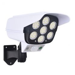   Camera de supraveghere falsa, incarcare solara, 77 LED-uri, senzor de miscare