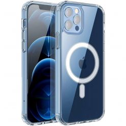   Husa de protectie Apple iPhone 14 Pro, compatibila MagSafe, transparenta