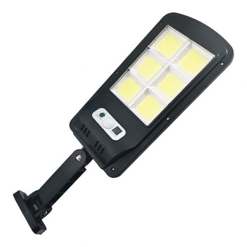 Lampa Solara De Exterior LED, 36 cm x 11.5 cm, 2880 Lumeni 120 COB LED 24 W - echivalent 192 W bec incadescent, IP65, Senzor de Miscare, Senzor de Lumina, 6 Grile, Alb Rece