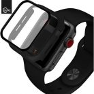 Husă Full Cover 360° pentru Apple Watch Seria 4/5 44 mm, sticla inclusa, neagra