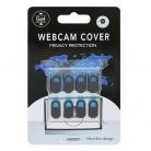 Set 8 protectii camera telefon/laptop/tableta, clapa culisabila, negre