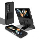 Husa protectie Samsung Galaxy Z Fold4 5G , policarbonat, pliere tridimensionala, stand expunere, neagra