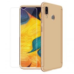   Husă Full Cover 360° pentru Samsung Galaxy A40 (față + spate + sticlă), aurie