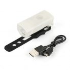 Far cu LED proiector pentru bicicleta/trotineta, reincarcabil, cablu USB inclus, alb