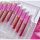 Set 12 Lip Gloss Kevin&Coco, nuante de rosu, rose, nude, cutie dreptunghiulara, 26.5x16.5x2.2 cm, 200g, multicolor