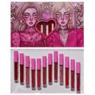 Set 12 Lip Gloss Kevin&Coco, nuante de rosu, rose, nude, cutie dreptunghiulara, 26.5x16.5x2.2 cm, 200g, multicolor