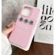 Husa protectie Apple iPhone 14 Pro, Shockproof Silicone, catifea in interior, folii de protectie camere incluse, Roz