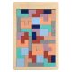 Puzzle Montessori dinl lemn, tip Tetris, 40 piese, multicolor pastel