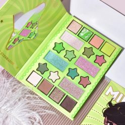   Paleta de machiaj KEVIN & COCO, 20 culori Green Girl, fard de pleoape si blush, verde