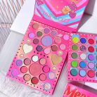 Trusa de Machiaj KEVIN & COCO, Mean Girl Heart, fard de pleoape, Iluminator, blush cremos, 96 culori, 21 x 15.7 x 2.4 cm