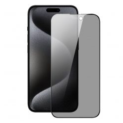   Folie de sticla Apple iPhone 15, Full Glue Privacy, margini negre