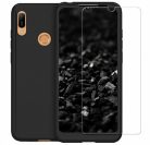 Husă Full Cover 360° pentru Huawei Y6 2019 / Y6s 2019 (față + spate + sticlă), neagra