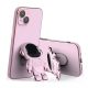 Husa Apple iPhone 15, Astronaut Case, protectie camera, functie stand expunere, roz