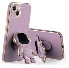 Husa Apple iPhone 15 Plus (15+), Astronaut Case, protectie camera, functie stand expunere, mov