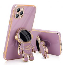   Husa Apple iPhone 15 Pro, Astronaut Case, protectie camera, functie stand expunere, mov