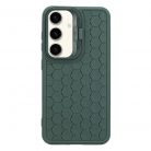 Husa Samsung Galaxy S24, HoneyComb Bracket, functie stand, verde