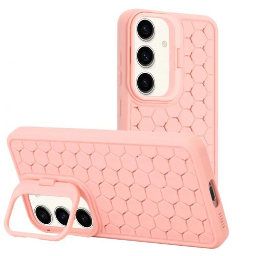 Husa Samsung Galaxy S24+ (S24 Plus), HoneyComb Bracket, functie stand, roz pal