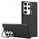 Husa Samsung Galaxy S23 Ultra, HoneyComb Bracket, functie stand, neagra