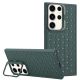 Husa Samsung Galaxy S23 Ultra, HoneyComb Bracket, functie stand, verde