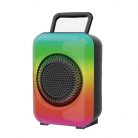 Boxa portabila Greatnice GTS-1867, Bluetooth, USB, TF, Radio FM, lumini LED RGB, 10W, neagra