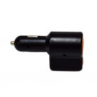 Modulator FM cu incarcare USB si Bluetooth Greatnice GTS-C905, 2 porturi USB, negru/portocaliu