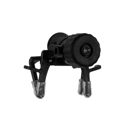 Mini lanterna cu clips pentru ochelari, neagra