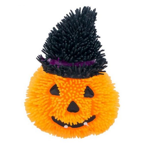 Dovleac decorativ de Halloween, moale, din plastic, cu lumina