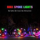 LED colorat pentru roata bicicleta, 12.5 cm