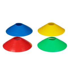   Discuri colorate pentru antrenament, din plastic, 19 cm, 4 bucati 