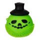 Fantoma decorativa verde de Halloween, moale, din plastic, cu lumina