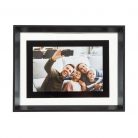 Rama foto decorativa cu fotografia ta, negru/transparent, plastic, 22 x 17 cm