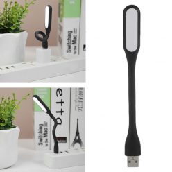   Mini lampa LED cu alimentare prin port USB, flexibila, neagra