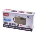 Radio portabil JOC -KK9, MP3, microSD/USB,FM, afisaj electronic, acumulator 2000 mAH, auriu