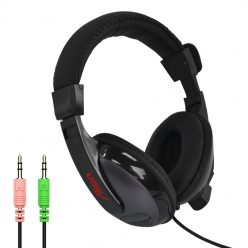   Casti stereo cu microfon Alien JTY-751, lungime cablu 1.5 metri, conexiune jack 3.5 mm, negre