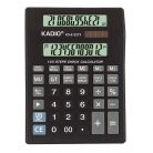 Calculator de birou KADIO KD-8122TX,  12 caractere, 2 ecrane LED, negru