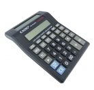 Calculator de birou KADIO KD-8122TX,  12 caractere, 2 ecrane LED, negru