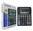 Calculator de birou KADIO KD-8122TX,  12 caractere, 2 ecrane LED, negru