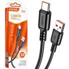 Cablu de date si incarcare KSC-982, USB to Type C, 1 metru, 3A, negru