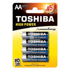 Set 4 baterii alcaline TOSHIBA High Power LR06 AA