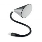 Lampa LED alimentare USB cu boxa Bluetooth incorporata, 40 cm, 2W, neagra