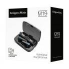 Casti TWS (true wireless) Kruger & Matz M19, Bluetooth 5.3, touch control, negre 