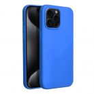 Husa Apple iPhone 11 Pro Luxury Silicone, catifea in interior, albastru deschis