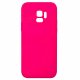 Husa Samsung Galaxy S9 Luxury Silicone, catifea in interior, protectie camere, roz ciclam