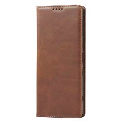   Husa Samsung Galaxy Note 20, Elegant Book Case, inchidere magnetica, maro