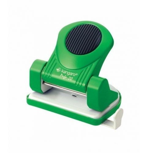 Perforator Kangaro Perfo-20, 20 coli, metalic, verde