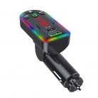 Modulator FM Bluetooth Andowl  Q-C74, 2 porturi USB + 1 port PD, 5V/3.1A, lumini RGB, ecran LED, negru