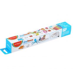   Rola autocolant de perete Keyroad Ocean Discovery KR972144, 206 x 30 cm, 8 creioane cerate incluse