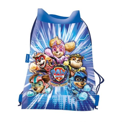 Sac cu snur pentru copii St.Majewski Paw Patrol, 43 x 34 cm, albastru